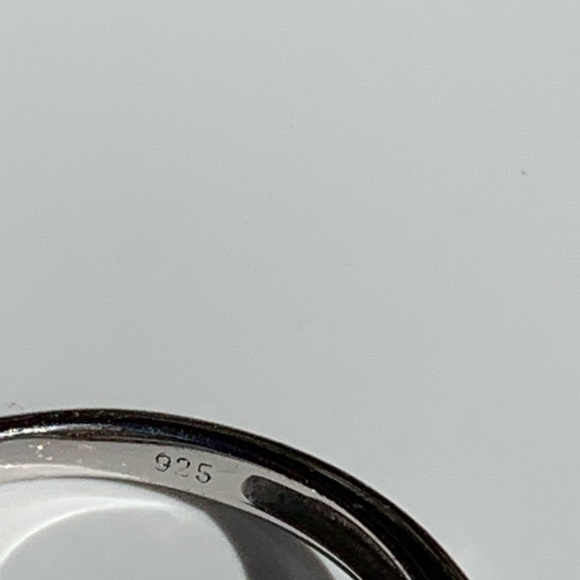 Sterling Silver Oval Cut Citrine Sparkly Ring with Cubic Zirconia - Picture 6 of 14